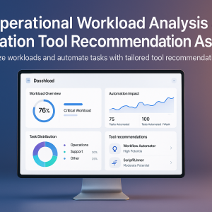 AI Operational Workload Analysis & Automation Tool Recommendation Assistant
