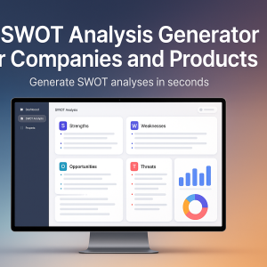 AI SWOT Analysis Generator for Companies and Products