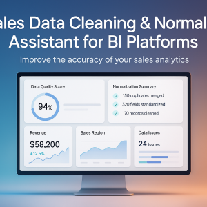 AI Sales Data Cleaning & Normalization Assistant for BI Platforms