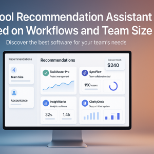 AI Tool Recommendation Assistant Based on Workflows and Team Size
