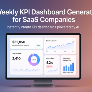 AI Weekly KPI Dashboard Generator for SaaS Companies