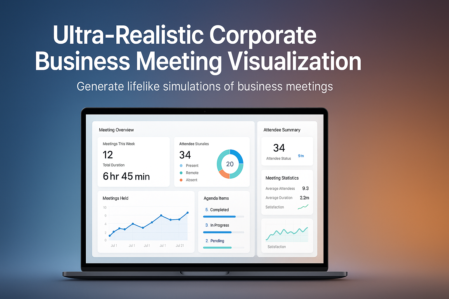 Ultra-Realistic Corporate Business Meeting Visualization