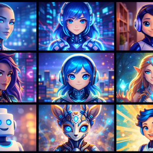 AI Assistant Avatar in Multiple Art Styles (Style Variations Set)